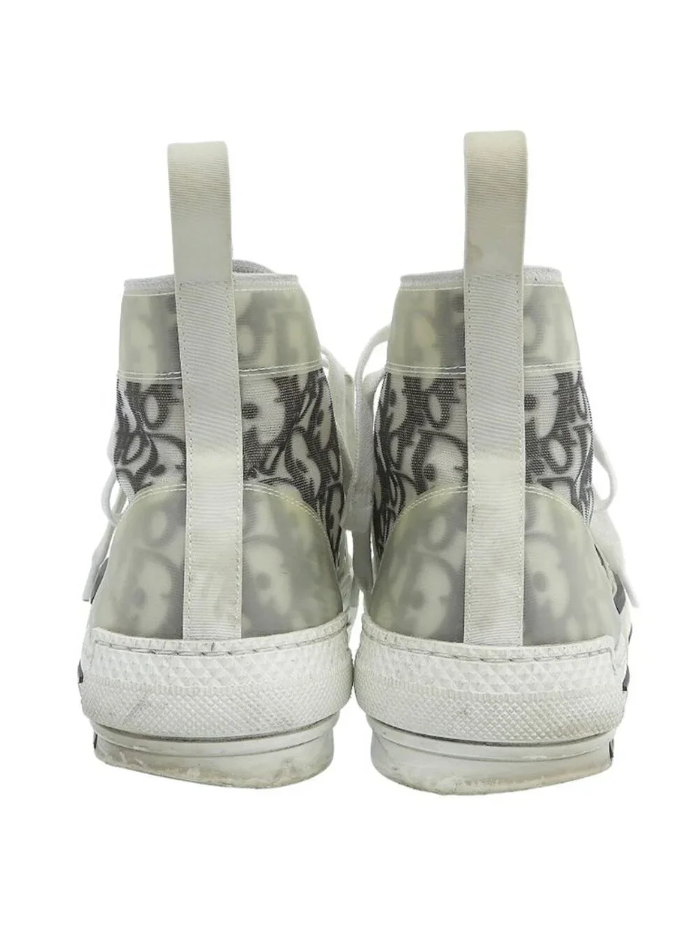 Dior Oblique High Top Sneakers White Black